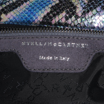 Stella McCartney Faux Python Large Oleographic Falabella Tote Blue 7 of 7