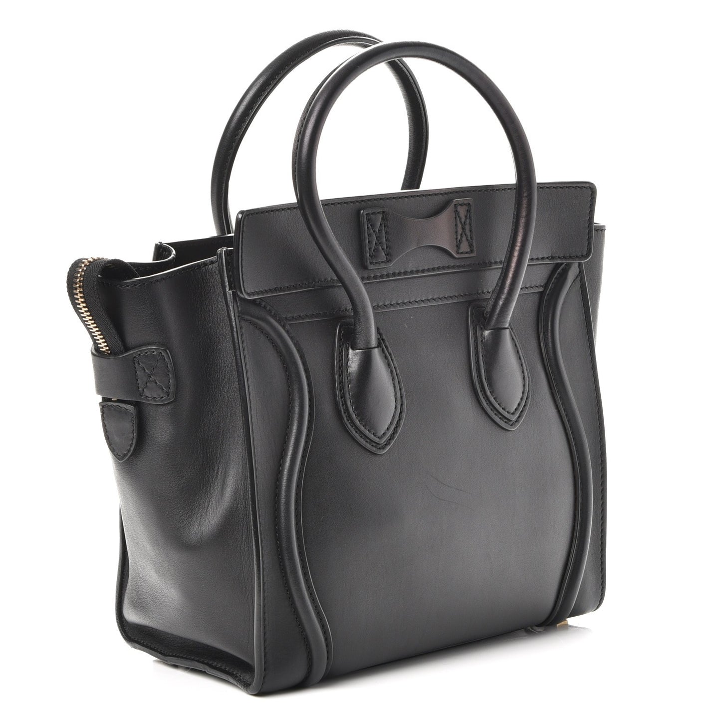 Smooth Calfskin Micro Luggage Black
