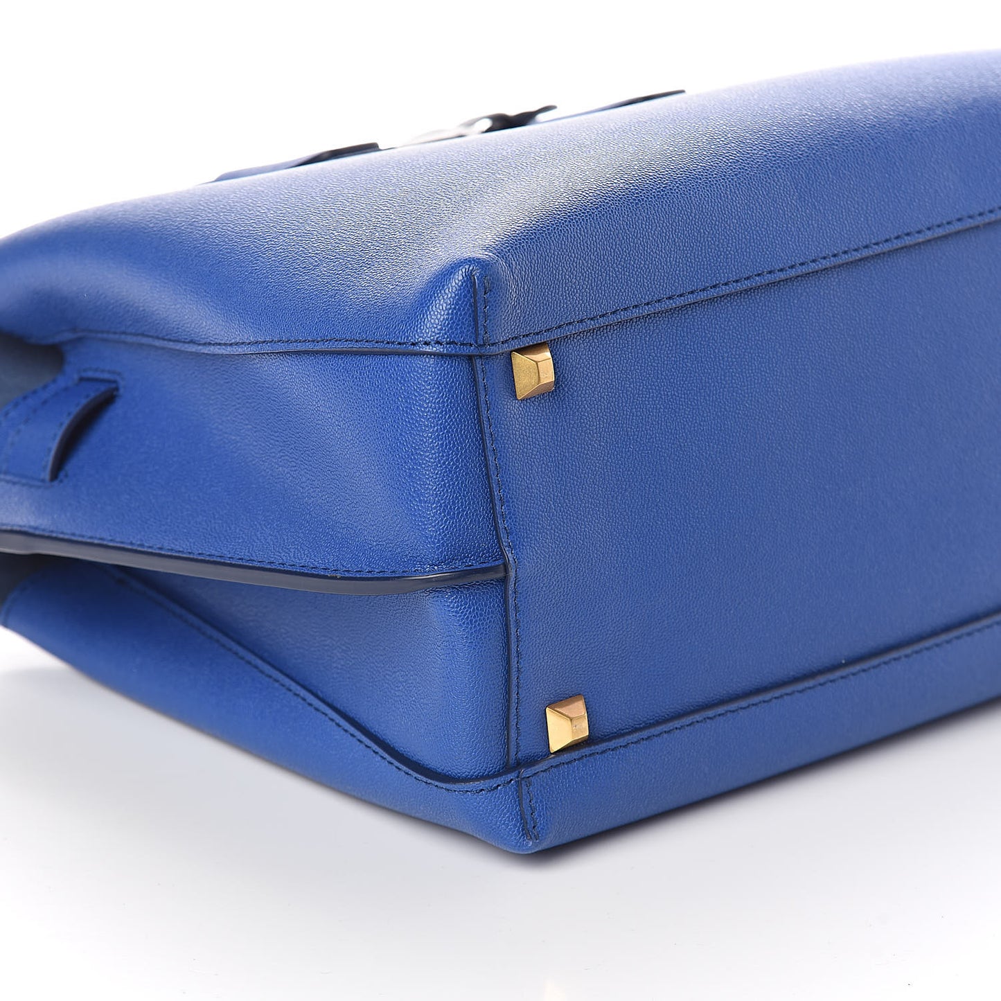 Grained Calfskin Medium Milla Tote Bllue