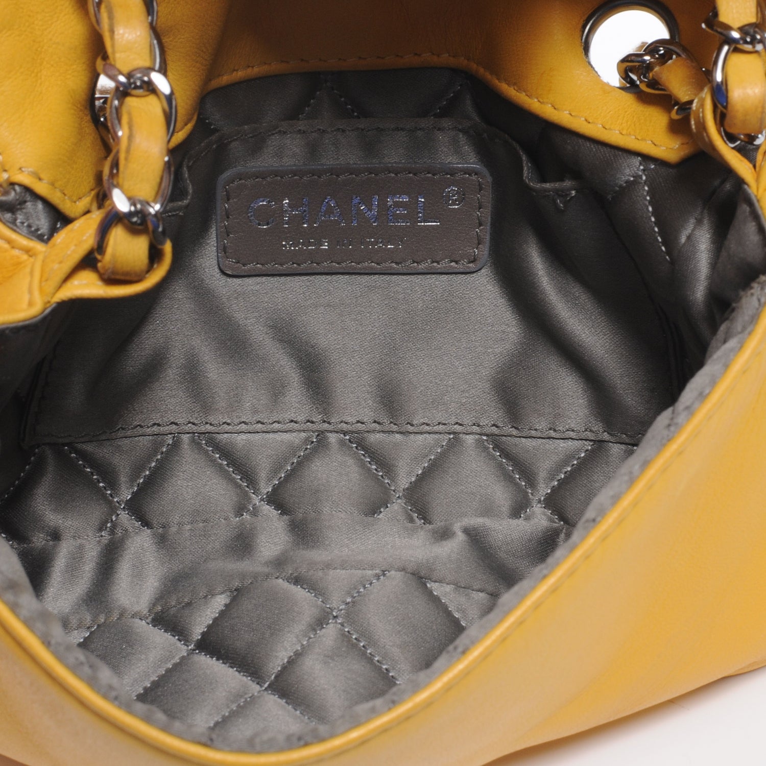 Chanel Lambskin Mini Madison Flap Yellow 5 of 7