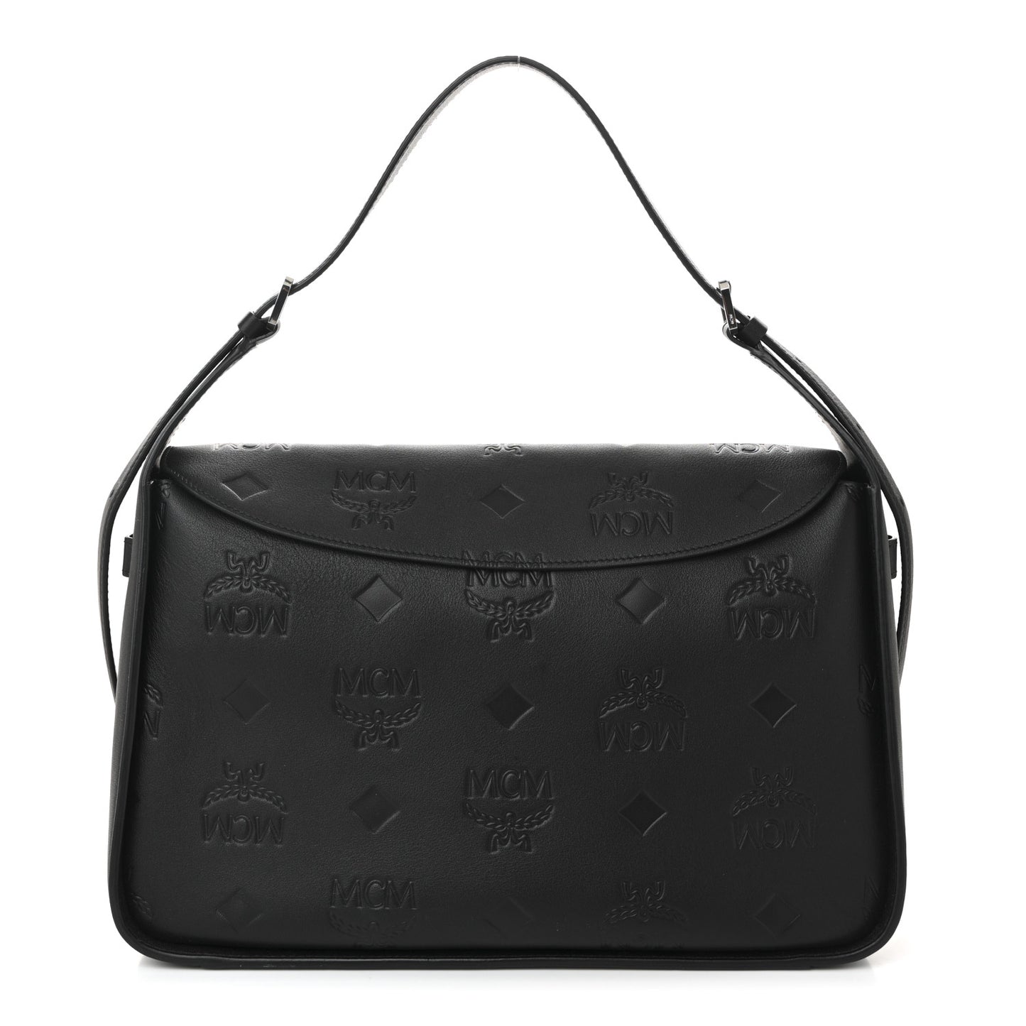 Calfskin Ottomar Medium Aren Flap Hobo Black