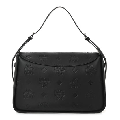 MCM Calfskin Ottomar Medium Aren Flap Hobo Black 1 of 10