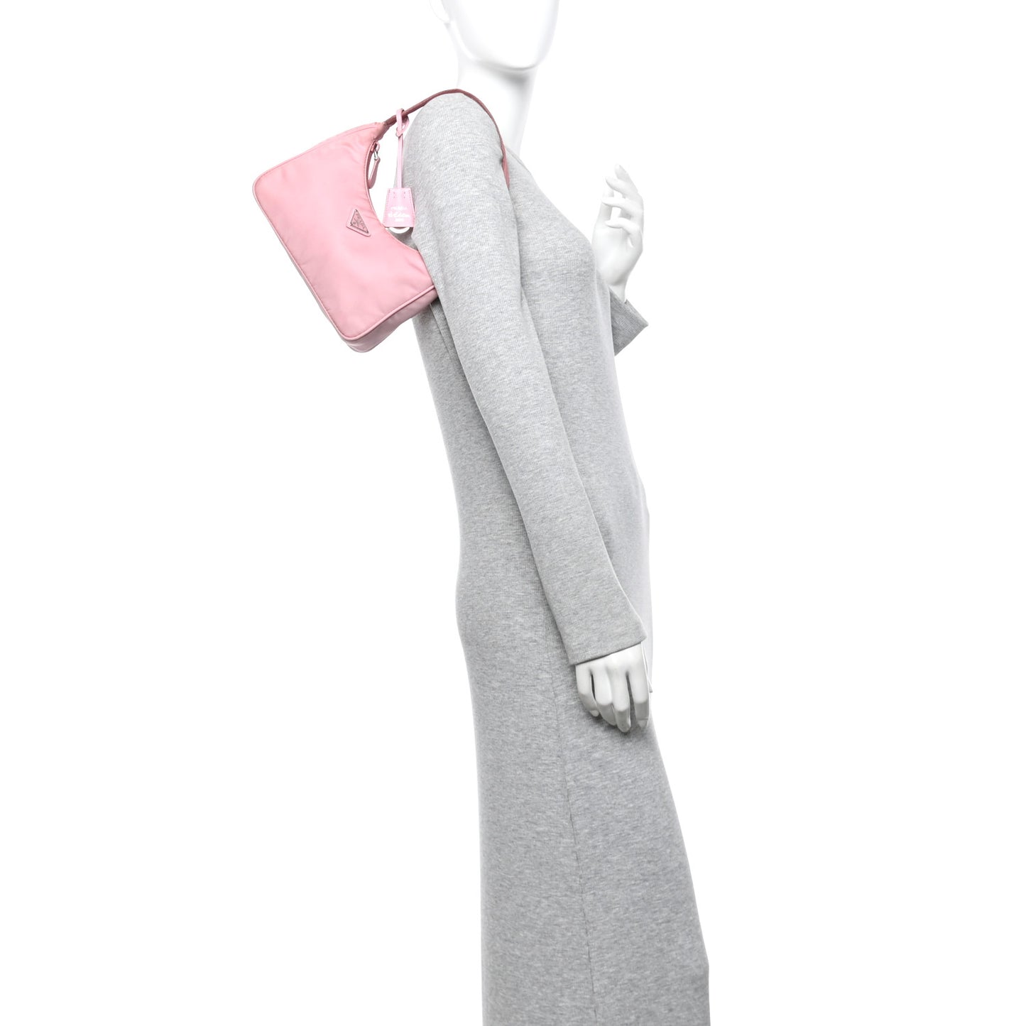 Tessuto Nylon Saffiano Mini Re-Edition 2000 Bag Rosa