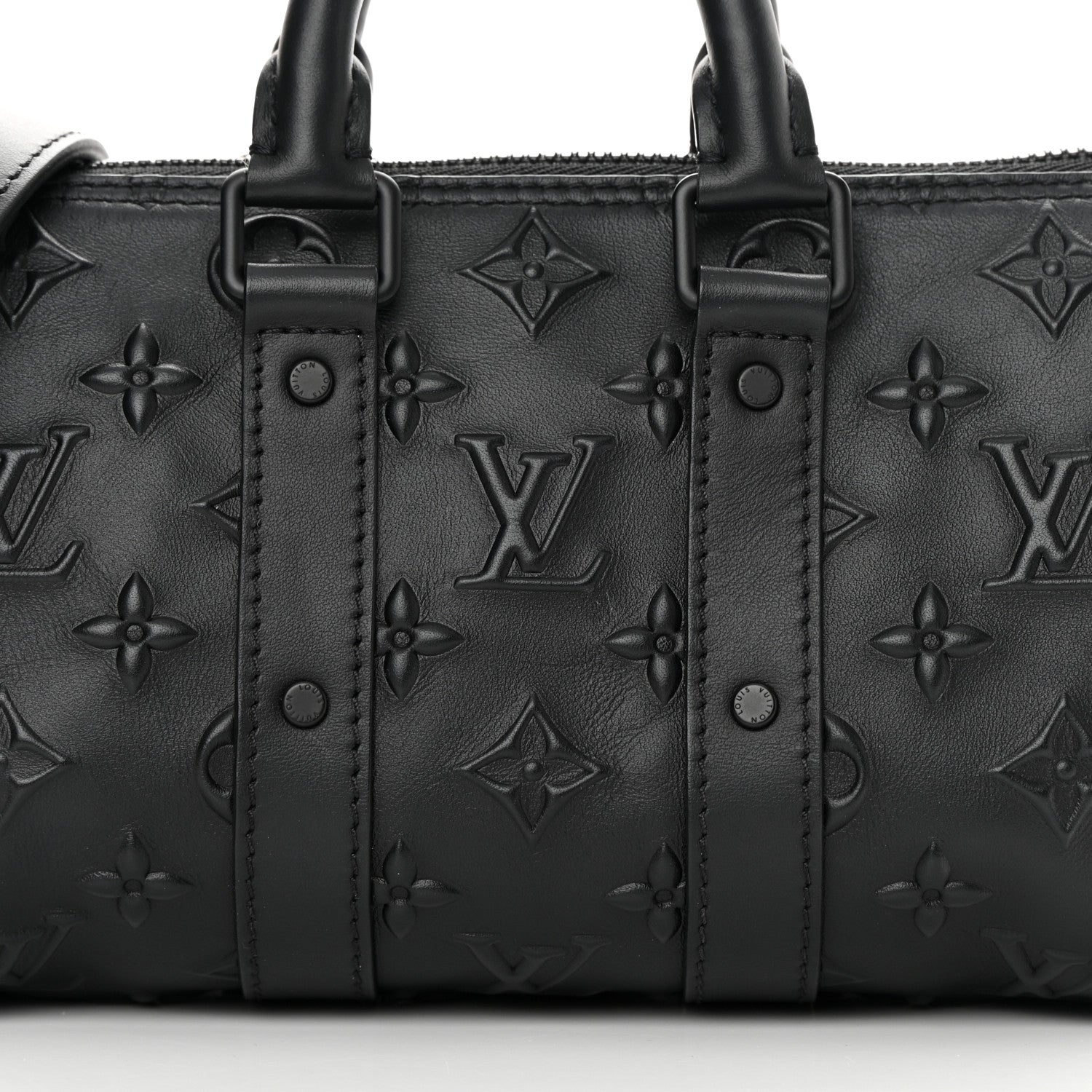 Louis Vuitton Monogram Seal Keepall XS Black 7 of 10