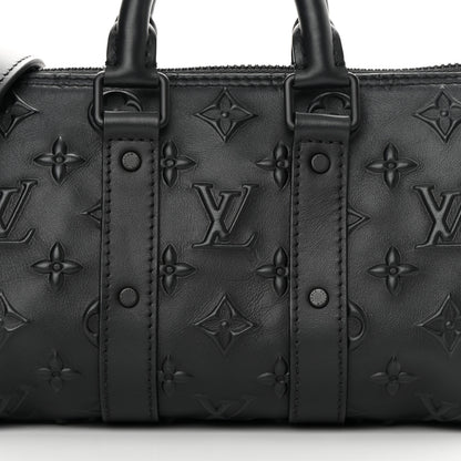 Louis Vuitton Monogram Seal Keepall XS Black 7 of 10