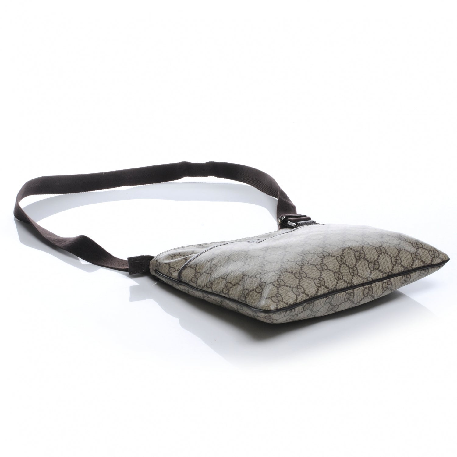 Gucci GG Plus Monogram Flat Messenger Bag Ebony 4 of 7