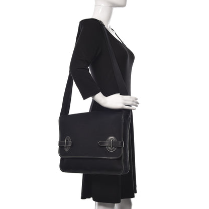 Hermes Toile Officier Buenaventura PM Messenger Black 2 of 10