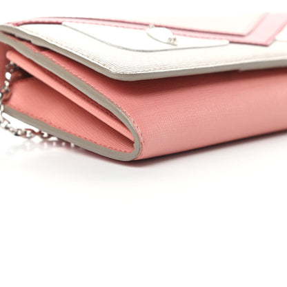 Fendi Vitello Elite Crystal Eye Monster Continental Wallet on Chain Grigio Polvere Ribes Multicolor 9 of 13