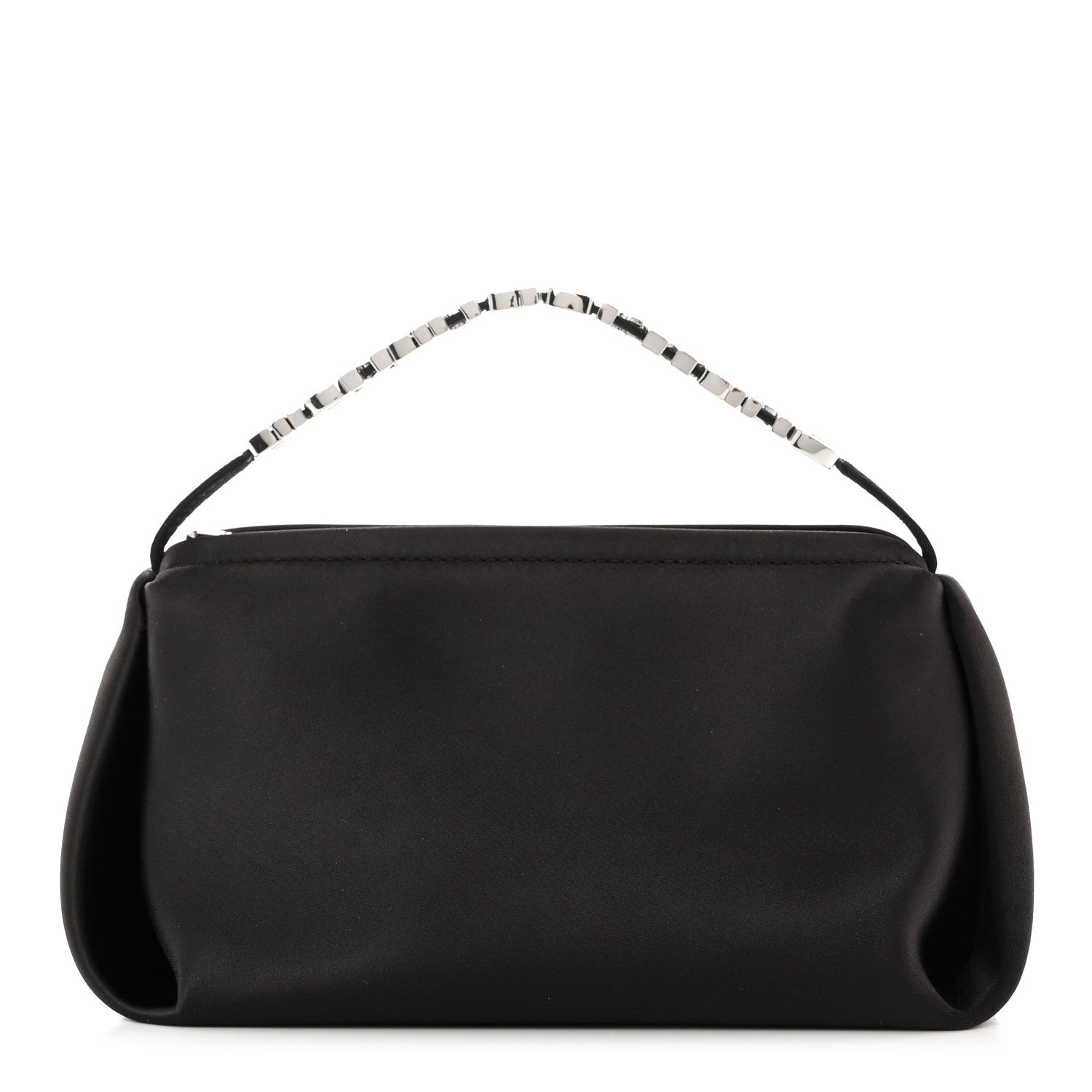 Alexander Wang Satin Crystal Logo Micro Marquess Bag Black 1 of 8