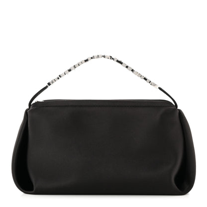 Alexander Wang Satin Crystal Logo Micro Marquess Bag Black 1 of 8