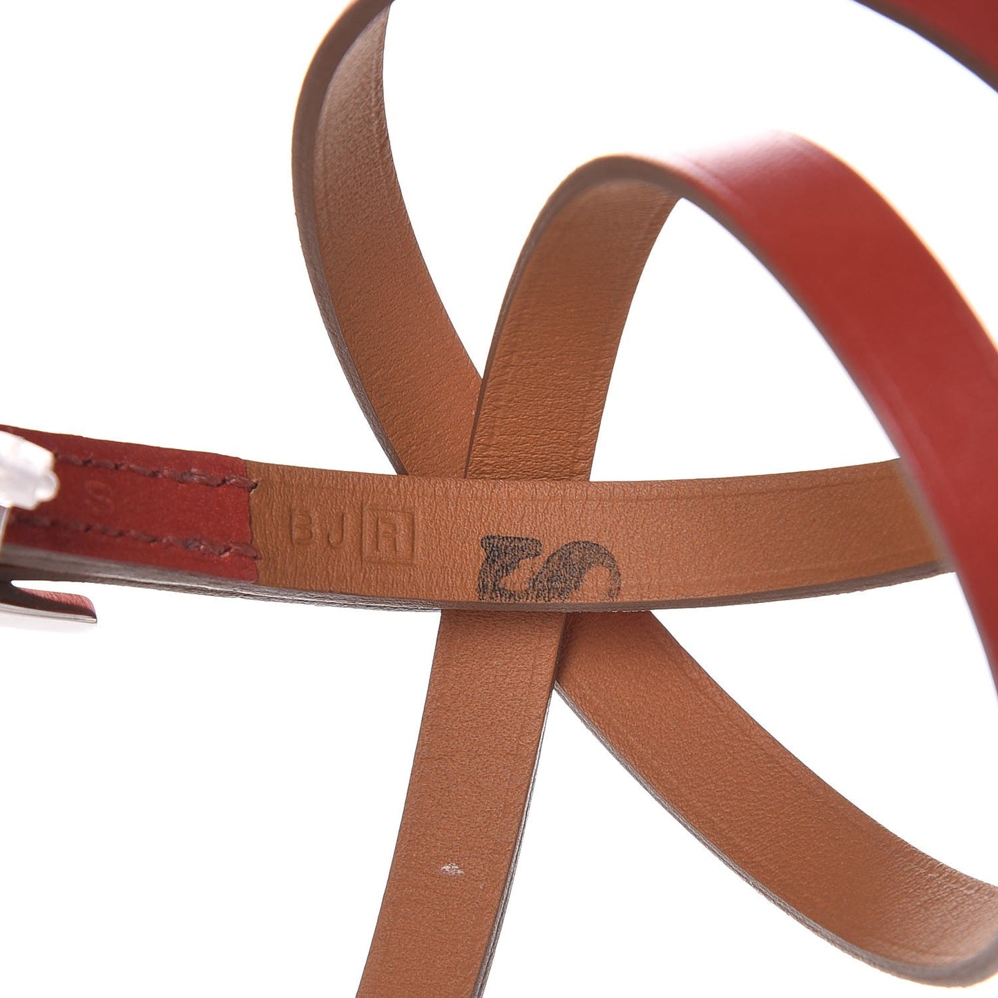 Tadelakt Hapi 3MM Triple Tour Wrap Bracelet M Sanguine