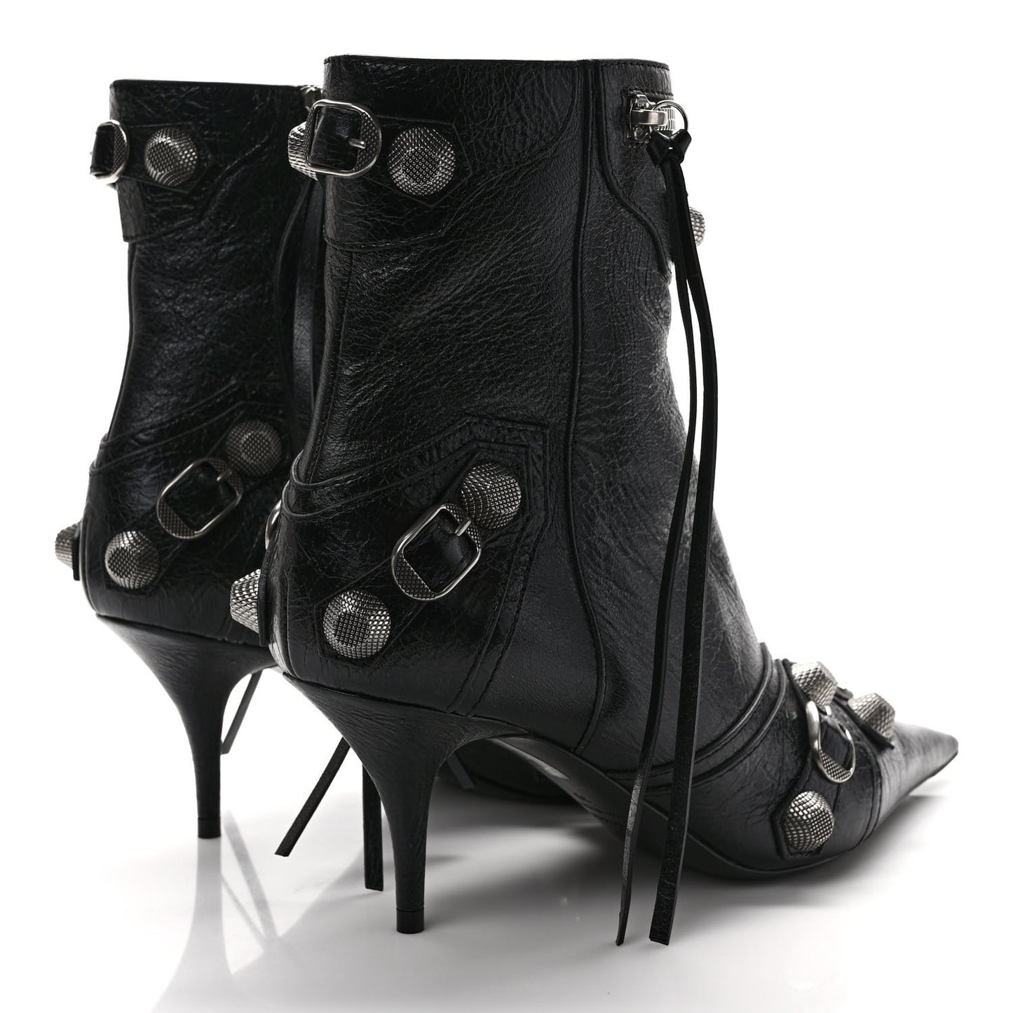 Agneau Arena Cagole 70mm Ankle Boots 39 Black