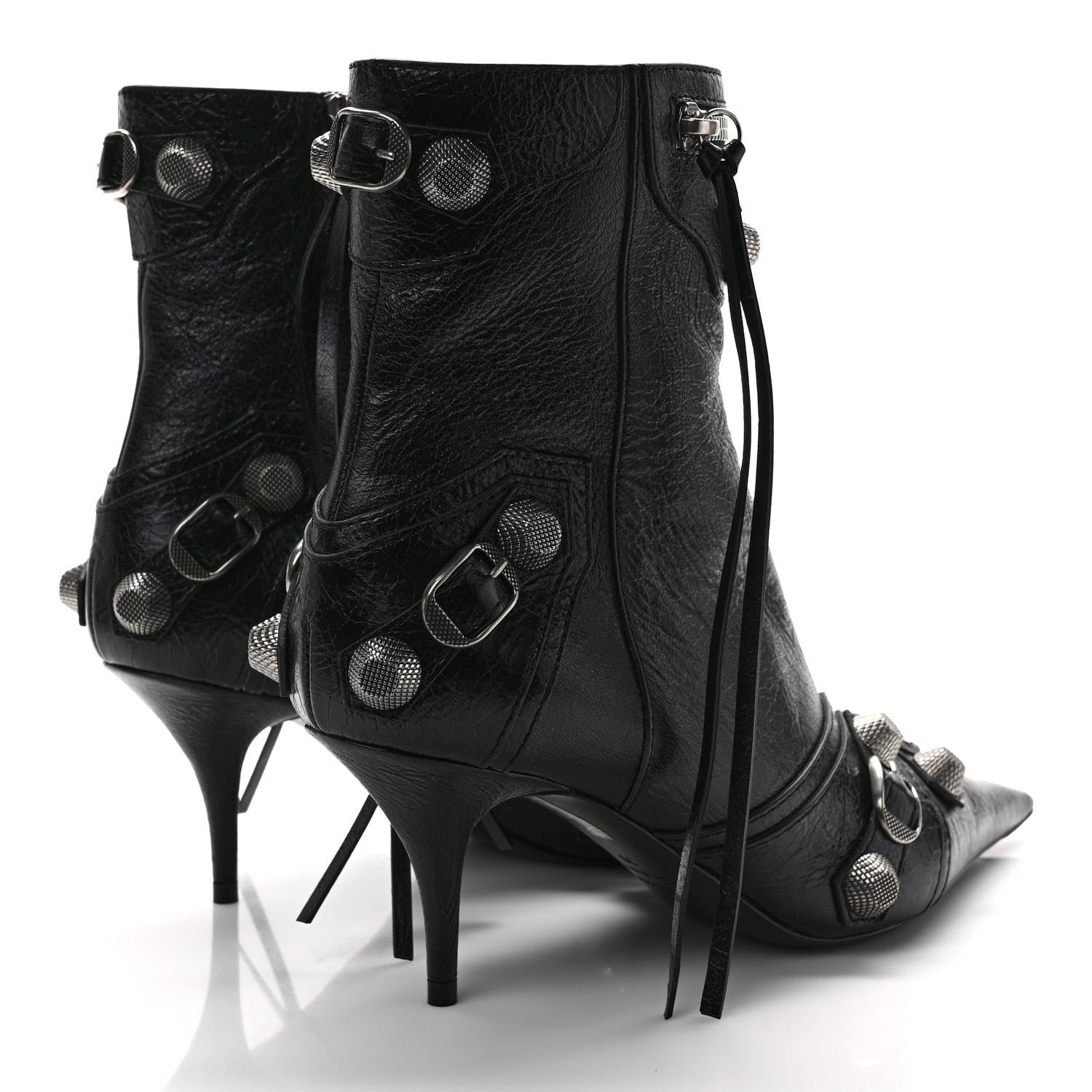 Balenciaga Agneau Arena Cagole 70mm Ankle Boots 39 Black 4 of 9