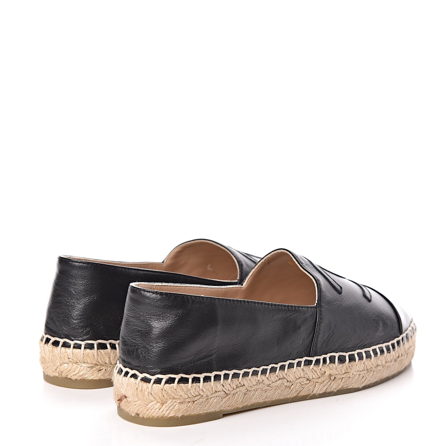 Lambskin CC Espadrilles 37 Black