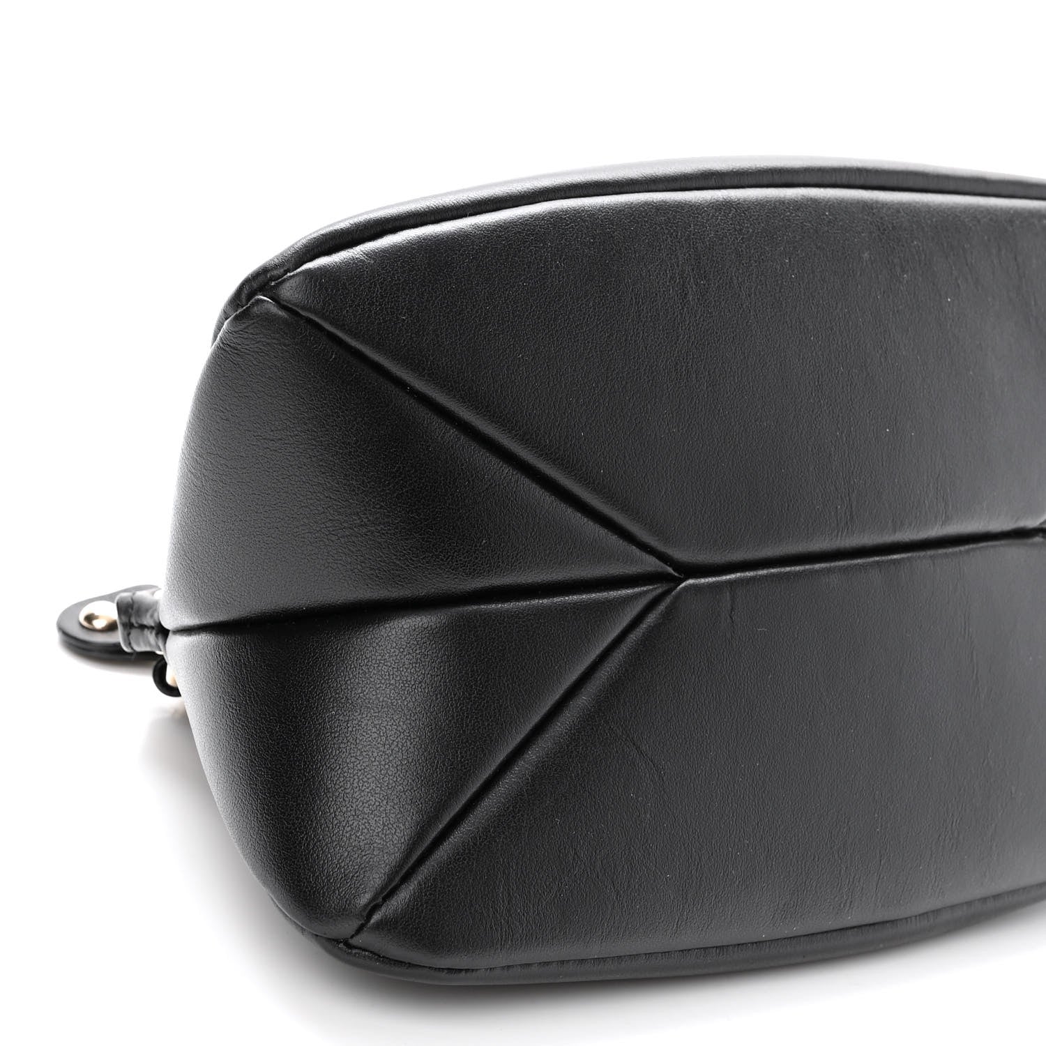 Chloe Shiny Calfskin Mini Juana Shoulder Bag Black 9 of 10