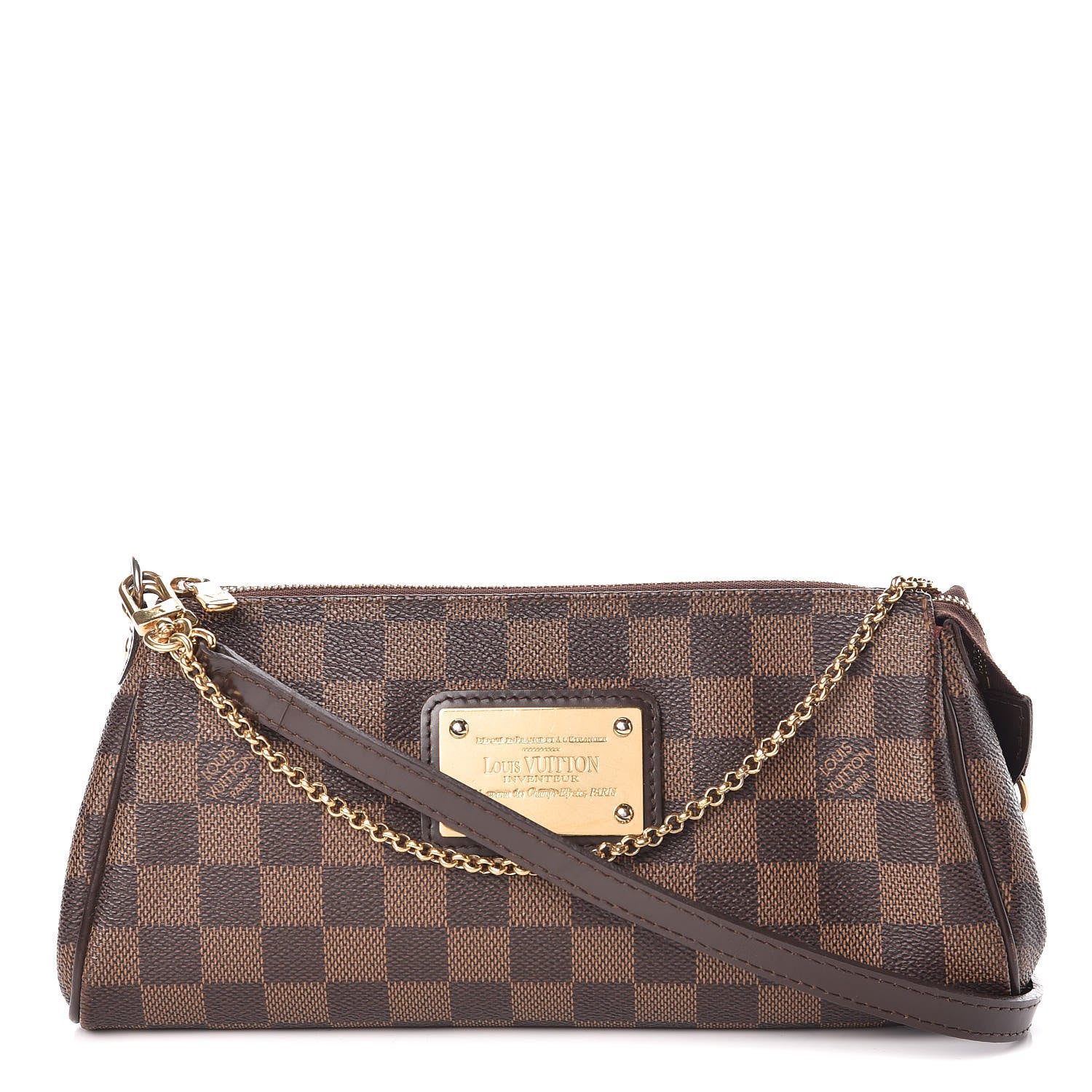 Louis Vuitton Damier Ebene Eva Clutch 1 of 11