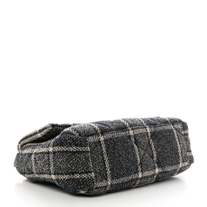 Chanel Tweed Quilted Medium Chanel 19 Flap Grey Navy 4 of 10