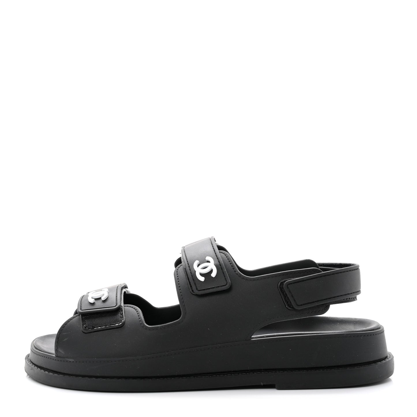 Rubber CC Dad Sandals 37 Black