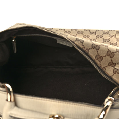 Gucci Monogram Medium Horsebit Chain Hobo Off White 5 of 11