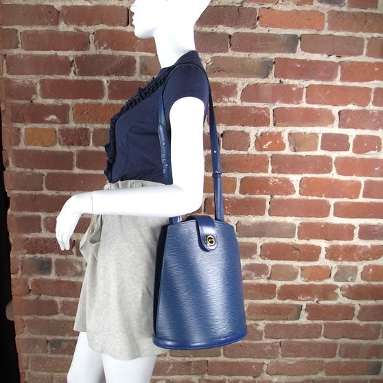 Louis Vuitton Epi Cluny Blue 2 of 10