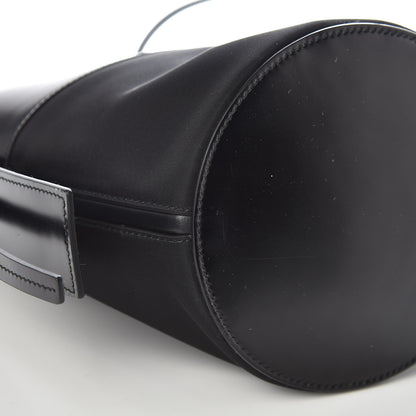 Prada Tessuto Spazzolato Ouverture Bucket Bag Black 9 of 10