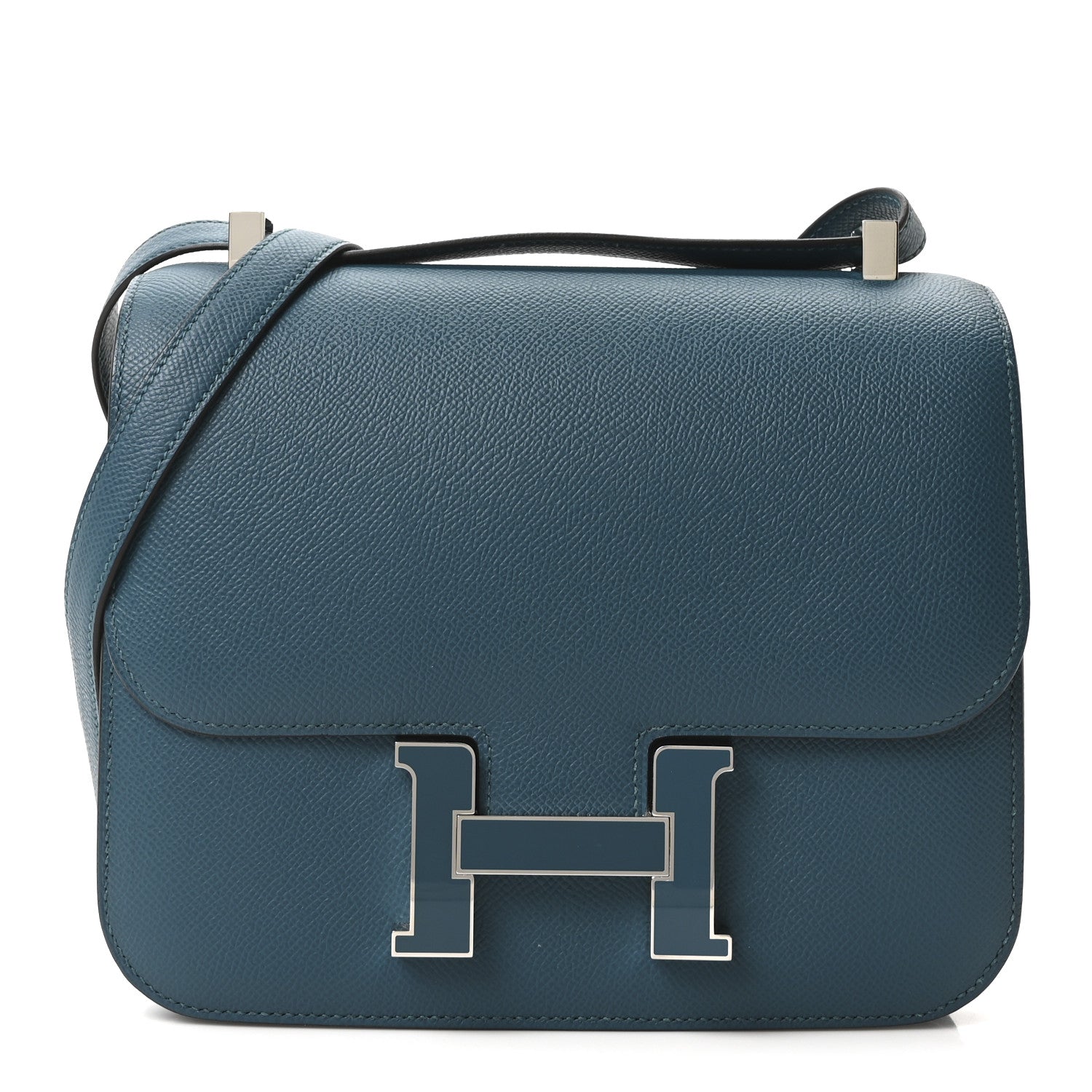 Hermes Epsom Enamel Constance 24 Vert Bosphore 1 of 11