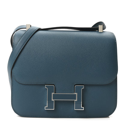 Hermes Epsom Enamel Constance 24 Vert Bosphore 1 of 11