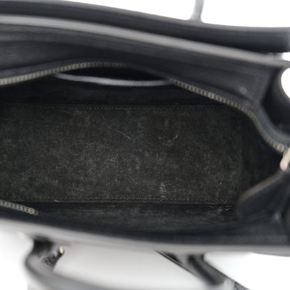 Celine Drummed Calfskin Nano Luggage Black 5 of 11