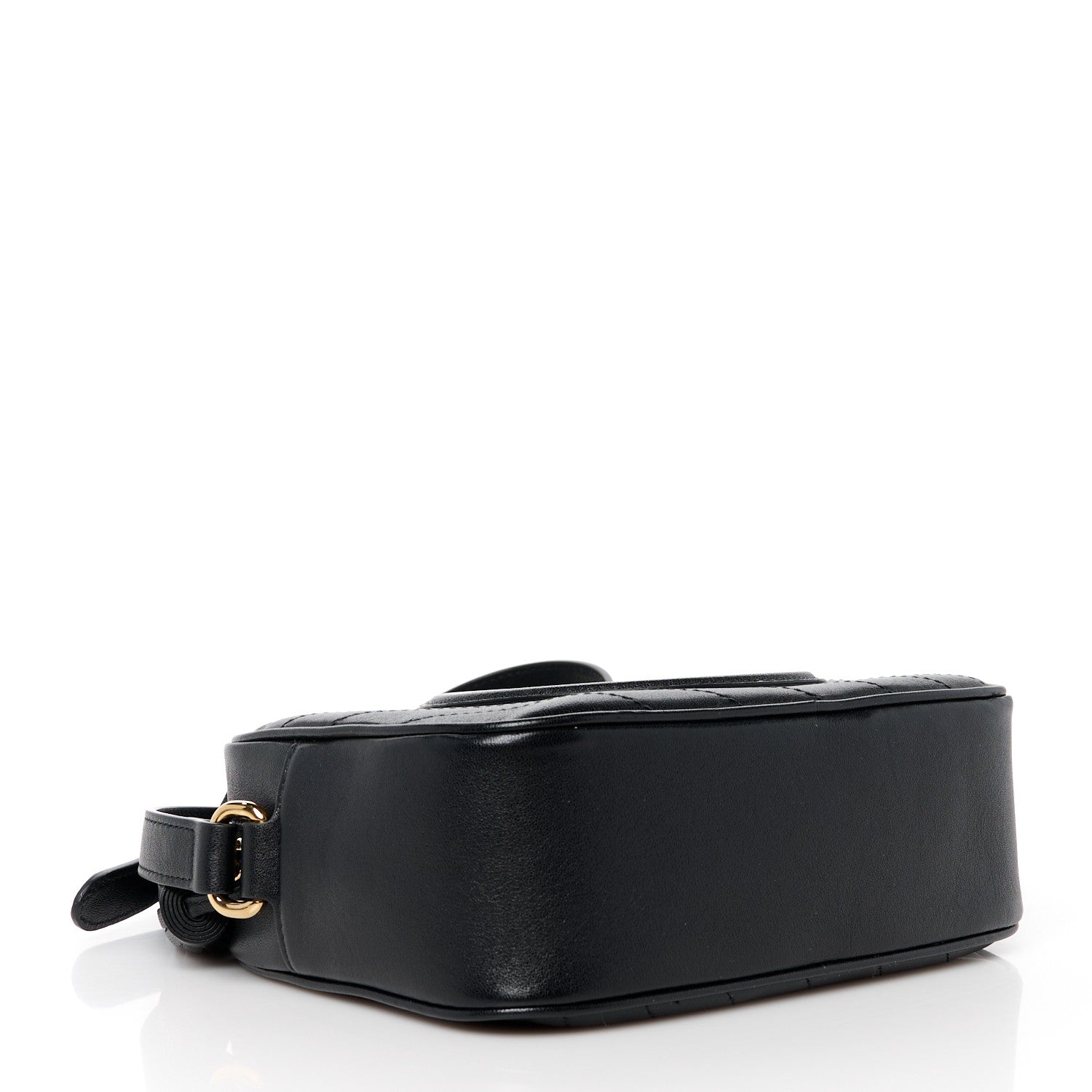 Gucci Sakai Be Green Calfskin Diagonal Stitched Small Blondie Shoulder Bag Black 4 of 10