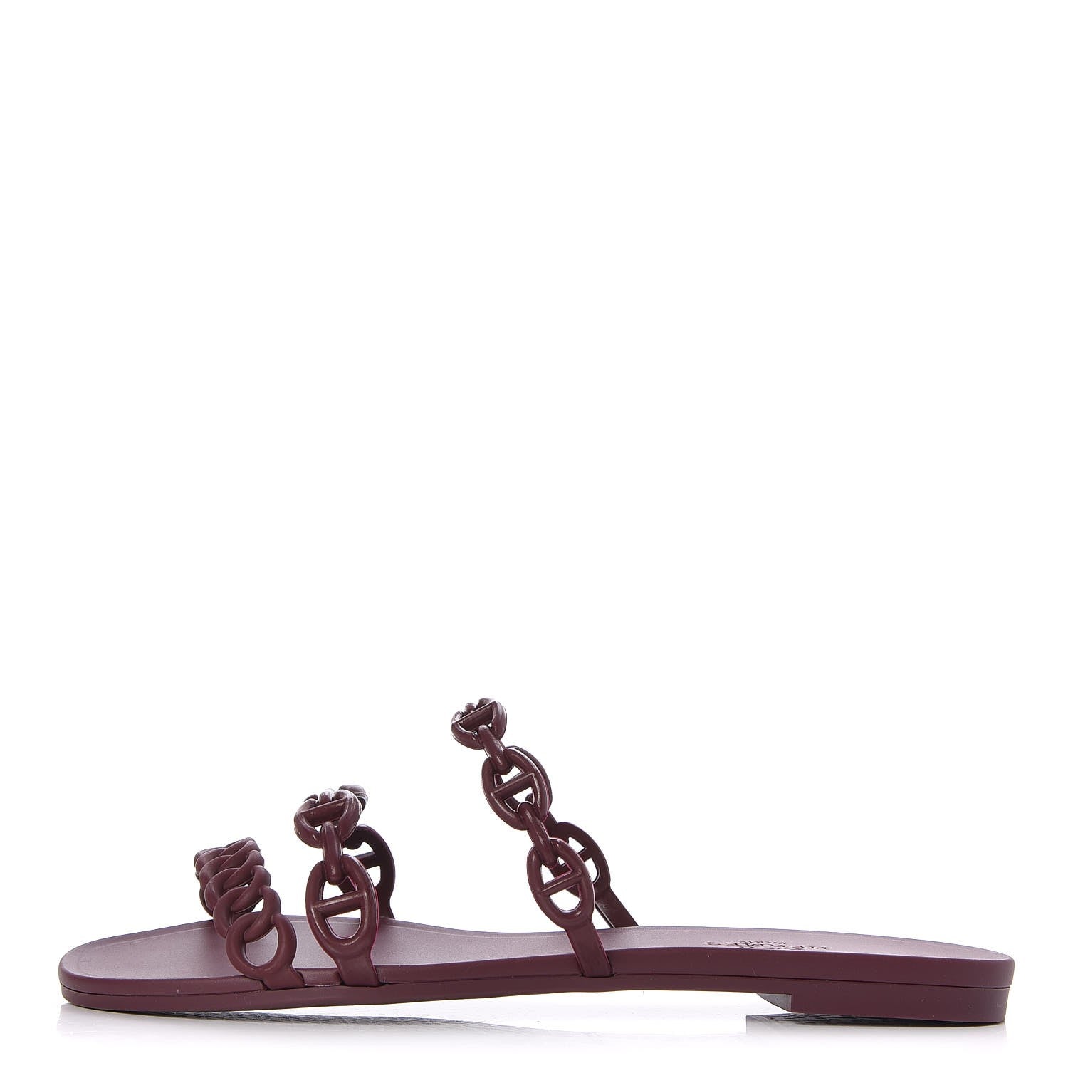 Hermes TPU Rivage Sandals 35 Bordeaux 1 of 8