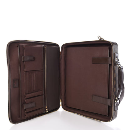Louis Vuitton Damier Ebene Porte Ordinateur Sabana NM Computer Case 5 of 8