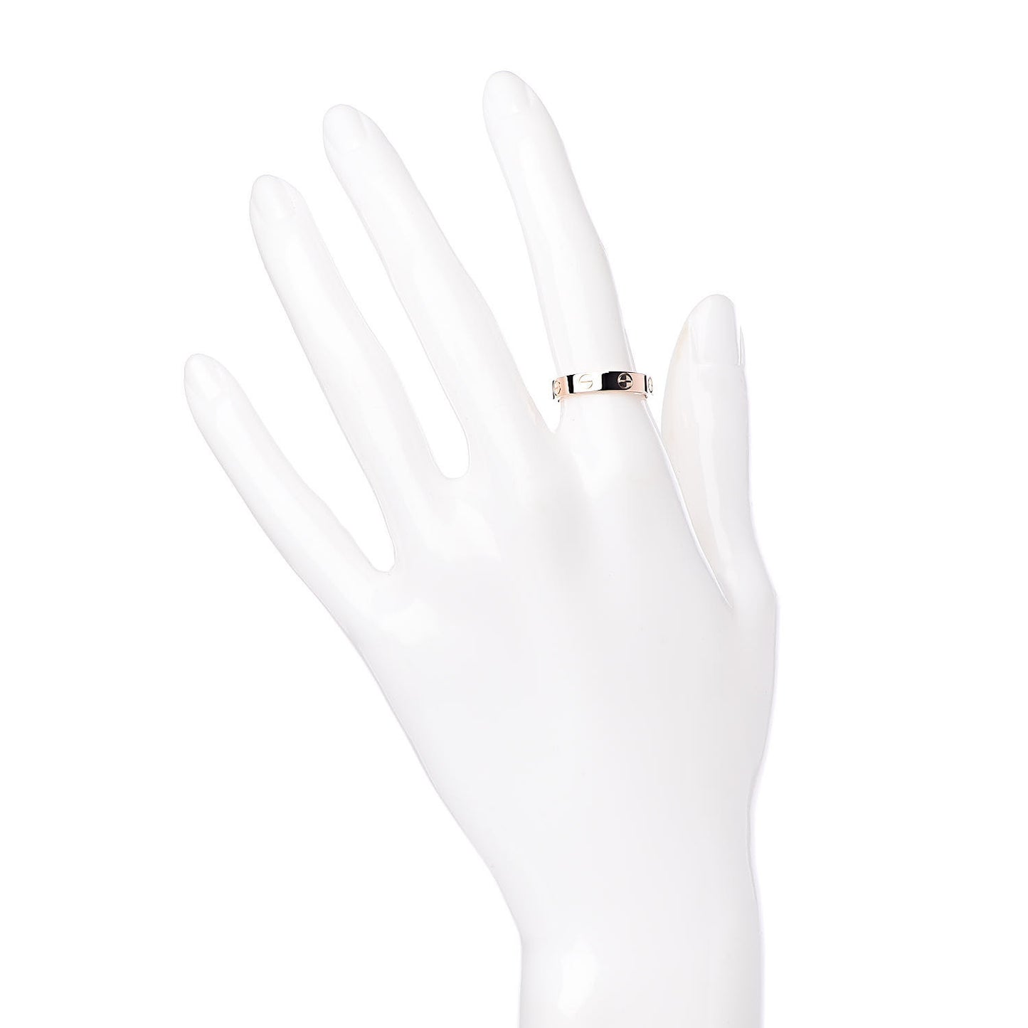 18K Pink Gold 3.5mm LOVE Wedding Band Ring 51 5.75
