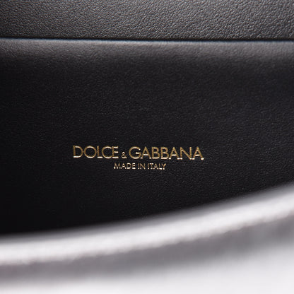 Dolce & Gabbana Smooth Calfskin Devotion Envelope Top Handle Bag Silver 9 of 13