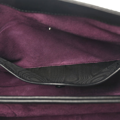 Gucci Regent Calfskin Bamboo Medium Lady Lock Top Handle Bag Black 5 of 10