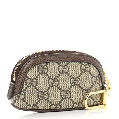 Gucci GG Supreme Monogram Web Ophidia Dome Key Pouch Beige New Acero 3 of 7