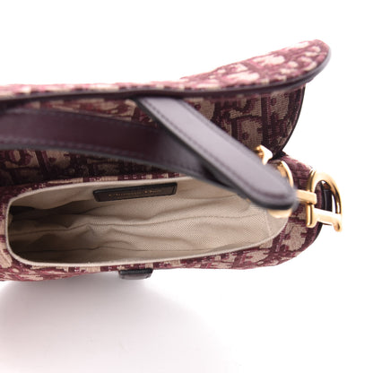 Christian Dior Oblique Mini Saddle Bag Bordeaux 5 of 10