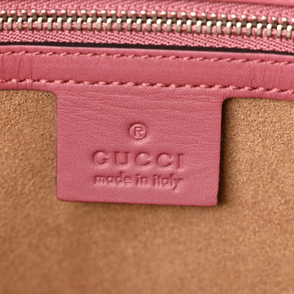 Gucci GG Supreme Monogram Blooms Medium Boston Beige Multicolor Dry Rose 6 of 10