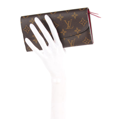 Louis Vuitton Monogram Emilie Wallet Red 2 of 9
