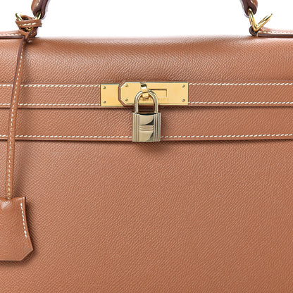 Hermes Courchevel Kelly Sellier 32 Gold 37 of 41