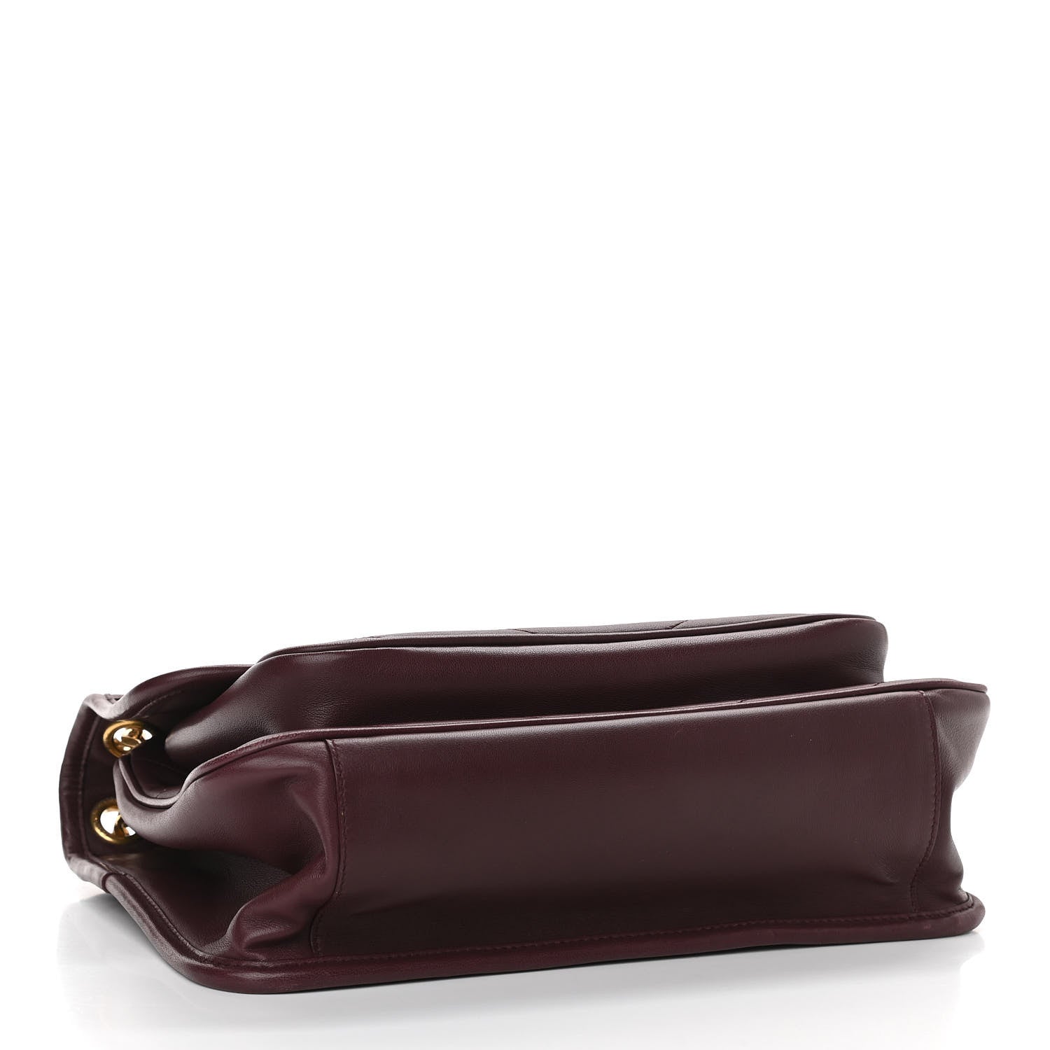 Saint Laurent Lambskin Matelasse Monogram Medium Niki Chain Satchel Burgundy 4 of 10