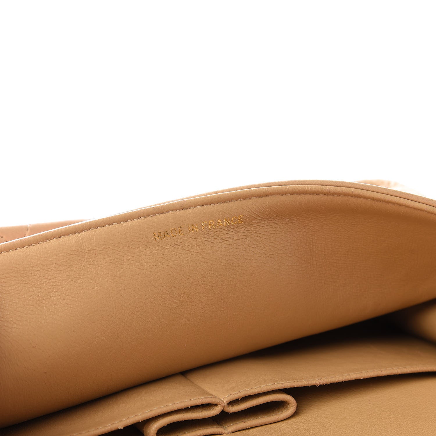 Chanel Lambskin Quilted Medium Double Flap Beige 12 of 18