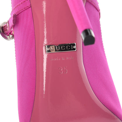 Gucci Moire Fabric Virginia Mary Jane Pumps 35 Amulet 7 of 9