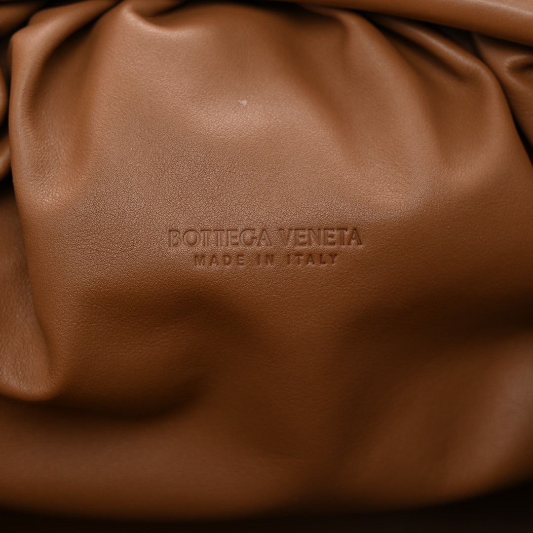 Bottega Veneta Smooth Butter Calf The Pouch Oversized Clutch Teak 7 of 10