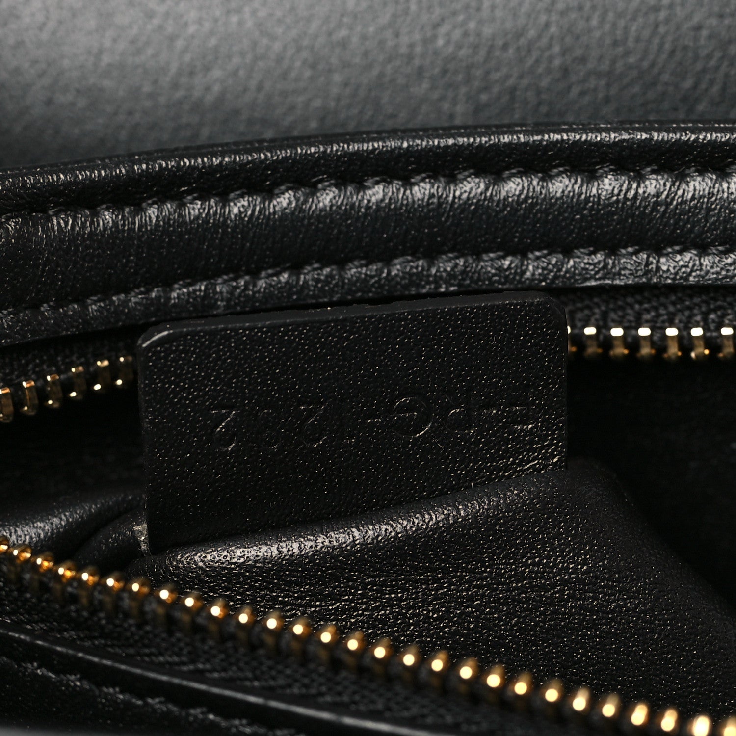 Celine Shiny Calfskin Medium Triomphe Black 7 of 9