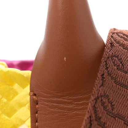 Christian Louboutin Woven Calfskin Mini By My Side Tote Multicolor Cuoio 11 of 11