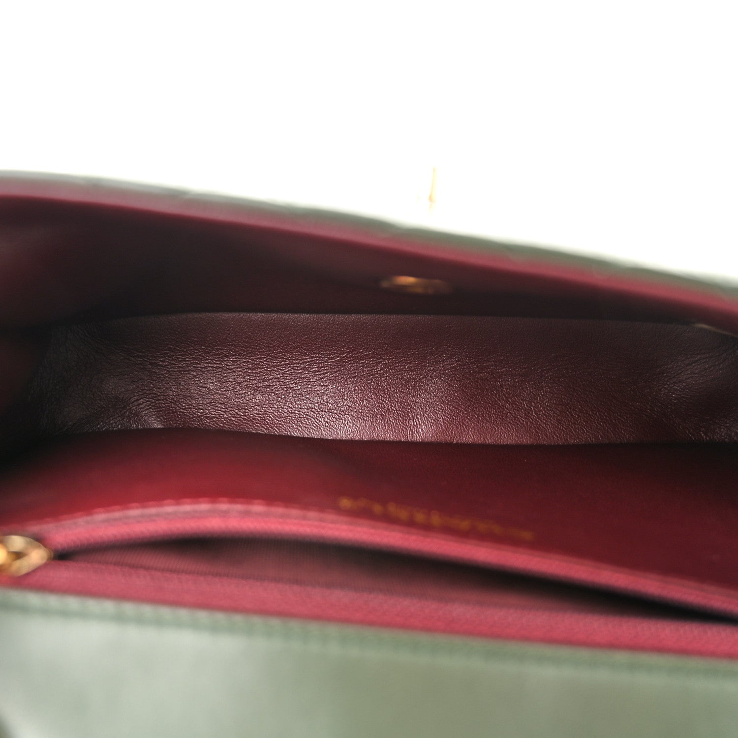 Chanel Lambskin Quilted Bi-Color Flap Green Pink 5 of 10