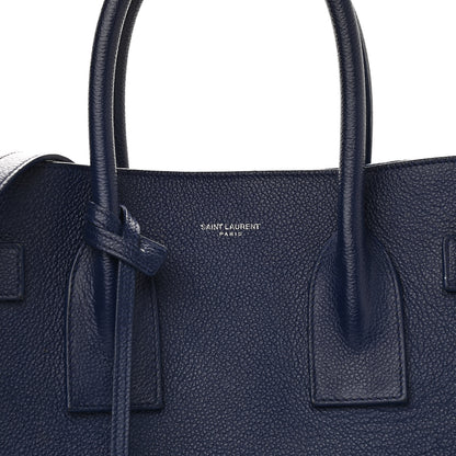 Saint Laurent Grained Calfskin Small Sac De Jour Navy 6 of 10