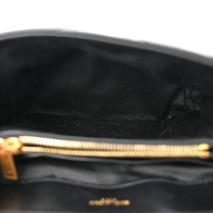 Saint Laurent Calfskin Y Quilted Monogram Small Loulou Chain Satchel Black 5 of 11