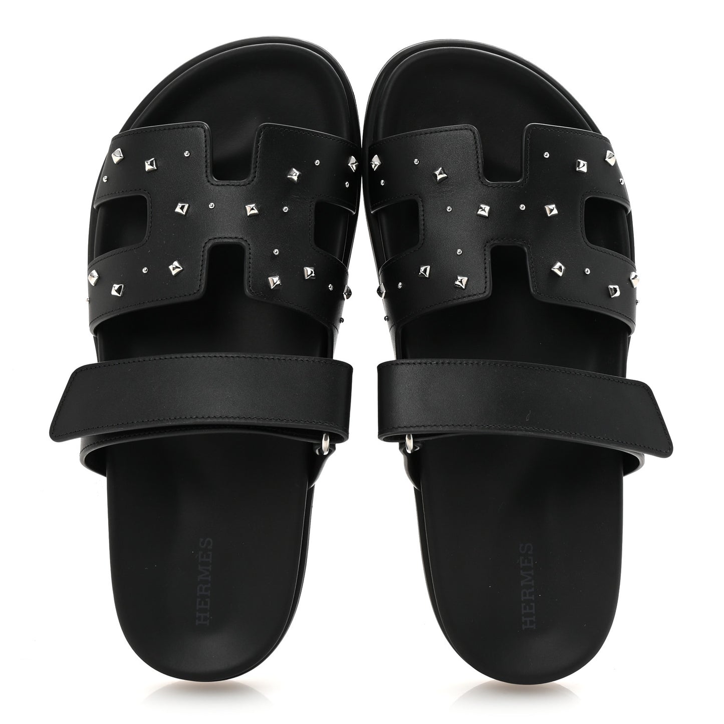 Calfskin Medor Studded Womens Chypre Sandals 39 Black