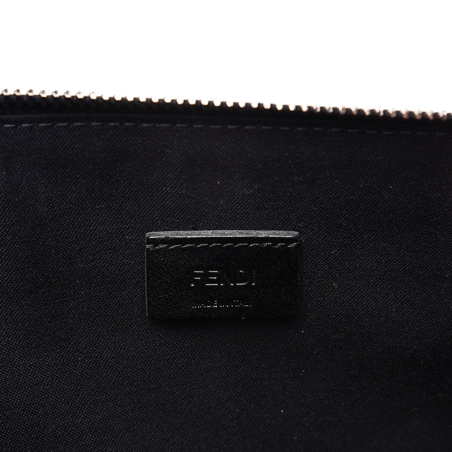 Fendi Metallic Vitello Elite Monster Eyes Pouch Navy Multicolor 7 of 8